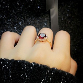 免運💍 天然水晶戒子日係s925銀鍍玫瑰女鑲嵌2克拉真戒指女式氣質ins風百搭小眾韓國 純銀戒指男女告白情人節禮物 對戒