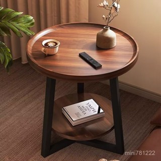 熱銷💖茶幾 茶幾桌 邊桌 客廳桌 茶桌 圓桌 圓茶桌 客廳家用小戶型 沙發邊幾 圓形陽臺小桌子茶桌簡約 床頭櫃置物架