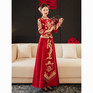 ISLAND#秀禾服2025新款新娘結婚中式禮服婚服小個子秋季敬酒服嫁衣大碼