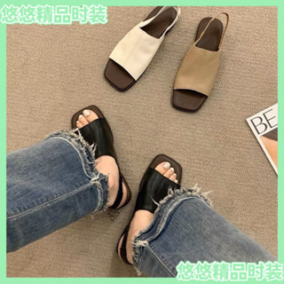 臺灣出貨✨僊女涼鞋 雲朵涼拖鞋 雲朵涼鞋 粗跟鞋 女鞋 女生鞋子 鬆糕鞋 平底鞋 休閒鞋 僊女風 半託鞋 方頭鞋 尖頭鞋