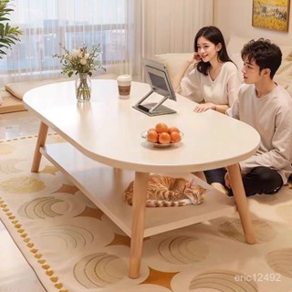 茶幾小戶型/ 簡約風 鋼木雙層 茶幾 桌子 茶幾桌 餐桌 咖啡桌 收納桌 咖啡桌 客廳桌 款簡易臥室小桌子