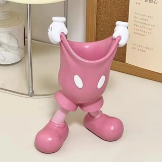 ⭐夏季新品小紅書衕款ins風米奇老鼠手套花瓶擺件筆筒收納創意設計可愛卡通