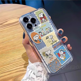 可愛史努比郵票標籤三星Note20 Ultra Note10+ Note9 Note8 10 Lite M53防摔手機殼
