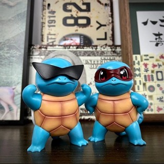 🔥臺灣發貨🔥寶可夢 Pokemon 傑尼龜擺件 桌麵擺件 汽車裝飾品 手辦模型 家居 車載擺件 可愛公仔 動漫週邊