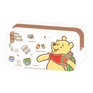 迪士尼Disney 透明萬用筆袋-維尼 墊腳石購物網