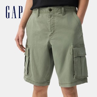 Gap 男裝 工裝短褲-灰綠色(703768)