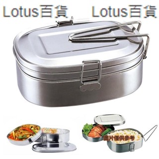 熱賣✨經典雙層不銹鋼飯盒方形加厚學生便當盒 密封餐盒實用午餐盒💌促銷💌Lotus