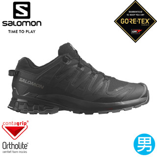 【SALOMON 索羅門 男 XA PRO 3D V9 GTX 健野鞋 WIDE《黑/灰/灰》】472770/健走鞋