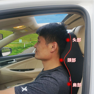 【臺灣出貨%免運】汽車頭枕車用靠枕記憶棉護頸枕腰靠套裝頸椎枕車載靠墊靠背內飾品