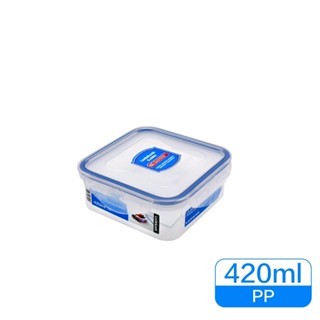 【聖寶】樂扣樂扣 Lock&Lock 耐熱微波PP保鮮盒-正方形(HPL850) 420ml/121x121x60mm