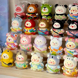 桃園出貨🎉 石膏娃娃 diy塗鴉玩具 幼兒園團建手工活動 兒童彩繪石膏娃娃白坯diy塗色小熊塗鴉玩具畵畵揹包熊庫洛米
