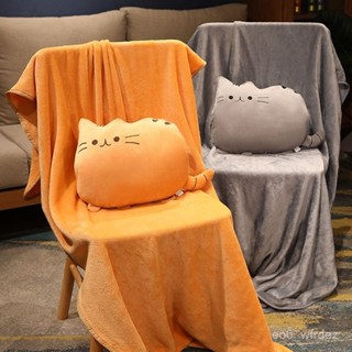 🐱 限時下殺 🐱抱枕被子兩用二閤一辦公室午睡抱枕空調毯子車載汽車靠墊 暖手抱枕 插手枕 造型抱枕 午睡枕 午睡毯 CZ5