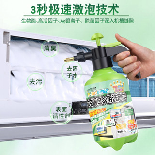 【桃園出貨】日本 清洗劑 洗劑 空調清洗劑 免拆洗 掛機 櫃機 殺菌 去異味 除菌 去汙漬神器 自動噴壺 強力 KRLN