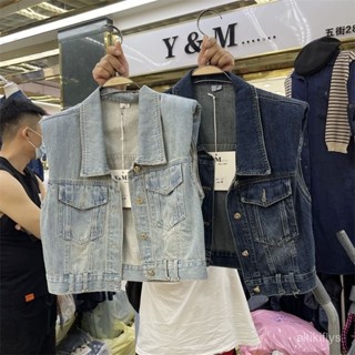 【春夏熱銷】328牛仔背心 牛仔外套 牛仔馬甲 小馬夾 夏季小外套高腰短款牛仔馬甲女新款設計感帶寬鬆顯瘦馬夾外套上衣韓係