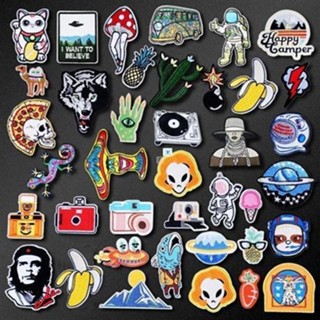Bomb Lightning Camera Patch for Clothing Iron on Embroidered