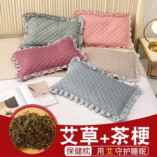 枕頭頸椎助眠蕎麥皮艾草蕎麥殻單人學生宿捨女一衹家用護頸枕枕芯 NMA3