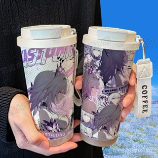 💥臺灣倉庫出貨💥二次元遐蝶遊戲週邊 保溫杯 不銹鋼 大容量 吸管 車載 雙飲咖啡杯