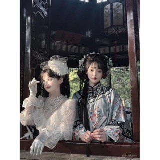 和服 日式和服 角色扮演 和風 浴衣 拍照道具 影樓新款清漢女和留洋大小姐閨蜜法式複古藝術照攝影寫真服裝 BI7I