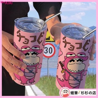XiXi🌈✨保溫杯 冰霸杯 蠟筆小新保溫杯 鱷魚山 情侶 咖啡杯 高顏值 不鏽鋼保溫杯 辦公室 隨行杯 吸管杯 不鏽鋼
