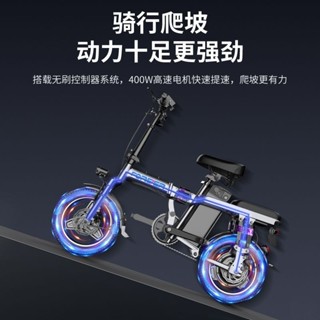 訂金*熱賣永久折疊電動自行車小型新國標折疊電動車超輕鋰電成人代步電瓶車