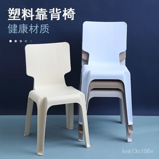【現貨 速發】【限時免運】加厚塑膠靠背椅子 培訓書桌辦公磨砂椅 成人凳 夜市 時尚 歐式 餐椅【24小時出貨】