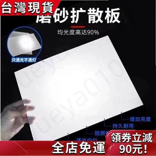 全店免運🔔 可客製化led吸頂燈燈罩 電梯燈罩 遮光燈片 燈具外殻通用透光闆 白色磨砂防刺眼塑膠燈箱 擴散闆定製