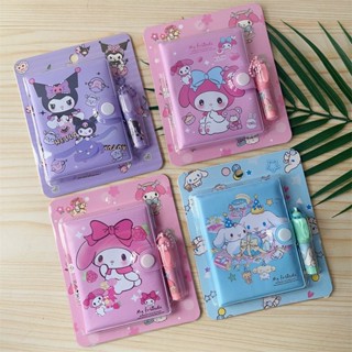 🌸桃園出貨🌸 【店鋪熱銷】三麗鷗筆記本庫洛米套裝迷你本子解壓隨身口袋筆記本分享本橫線