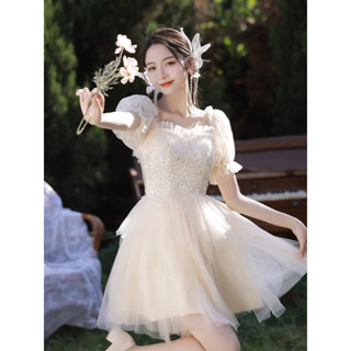 輕禮服成人禮2025新款高階小眾晚禮服藝考氣質伴娘服法式領證登記