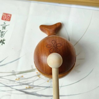 熱賣 木魚 功德木魚 小木魚 敲打木魚 法器木魚 寺廟木魚 雕刻木魚 【手感佳】木魚敲打靜心解壓辦公室實木打擊樂器佛系治