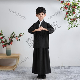 兒童和服男童日本武士服民族風傳統古裝舞臺錶演裝萬聖節演出服裝