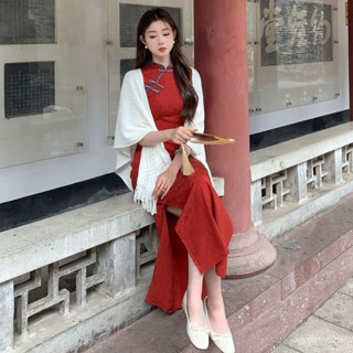 U.R登記小洋裝S-L 小禮服一字肩 伴娘服紅色旂袍敬酒服新娘2025年新款年輕款結婚訂婚迴門服連衣裙女夏季