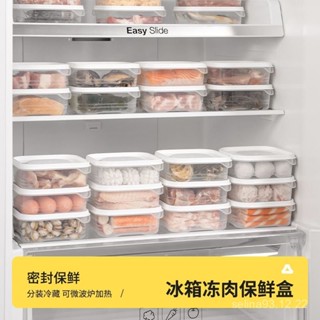 桃園快速🚚 冰箱 凍肉分格 盒子 冷凍收納盒 食品級 專用 小號保鮮盒 冰箱收納 分裝盒