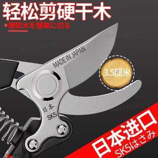 【強力園藝剪】修枝剪刀 樹枝剪刀 園藝剪刀 花藝剪刀 修枝剪 德國進口 SK5 不銹鋼 葡萄枝 果樹 粗枝 樹枝專用剪子