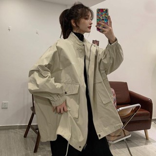 Good✨港味Chic2025春秋新款ins原宿bf風韓版百搭寬鬆顯瘦工裝外套女潮