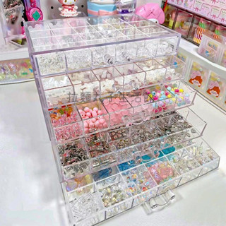 拉麵丸子生活館 ✿ [店鋪熱銷]珠子收納盒裝散串珠分格米珠製作亞克力盒子手工diy配件抽屜透明