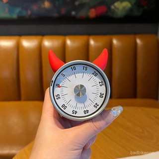 臺灣熱賣 【磁吸便捷】噁魔機械定時器學生兒童網紅可愛學習倒計時間管理新款廚房提醒器