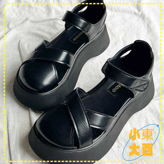 臺灣出貨🎀免運 瑪麗珍單鞋 夏季單鞋 平底休閒鞋 瑪麗珍洋氣外出包頭涼鞋女2025夏季新款百搭時尚厚底配裙子羅馬鞋