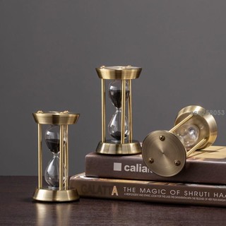 桃園發貨💯『沙漏擺件』免運 迷你創意3分鍾時間 沙漏 解壓倒 計時器 兒童防摔房間裝飾辦公室 擺件