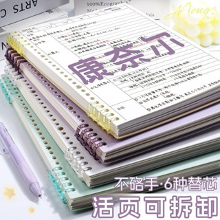 臺灣出貨🔥A4/B5筆記本記憶本 康奈爾活頁筆記本記憶本 可拆網格/橫線加厚 高效記憶學生推薦