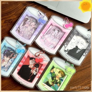 臺灣發貨🌸限時下殺🌸卡套 展示套 保護套 掛件立牌 亞克力美味罐頭罐頭穀美3寸小卡卡框卡套卡磚拍立得相框包包掛件