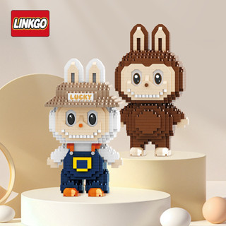 ✨新品✅labubu 公仔 積木 模型 組裝模型 泡泡馬特 拼裝模型 pop mart 桌面擺件 擺飾 泡泡瑪特 手辦