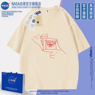 新款臺灣出貨 NASA動漫潮牌瑪奇瑪周邊鏈鋸電鋸圓領短袖爆款男女T恤印花夏 動漫周邊 潮牌衣服 動漫短袖