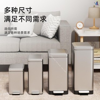 🚛夾縫垃圾桶不鏽鋼臥室家用廁所宿舍廚房帶蓋防臭紙簍