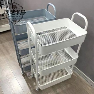 💥限時下殺💥【璃想】加厚款小推車置物架客廳廚房臥室零食可移動落地收納多層儲物架多功能廚房 收納置物架 小推車收納