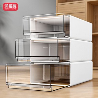 收納箱 整理箱 置物箱 翻蓋收納箱 掀蓋收納箱 衣服收納 辦公室桌麵收納盒抽屜式工位a4檔案整理櫃透明儲物箱可疊加置物架