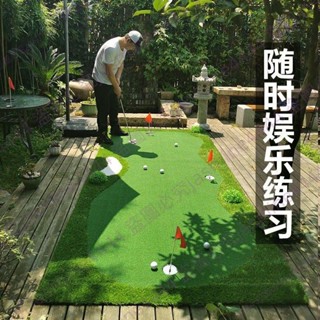 可開發票 JH室內外高爾夫推桿練習器家庭迷你辦公室推桿果嶺毯任意尺寸定製