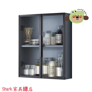 【Shark傢俱】美式壁掛厠所收納櫃浴室鏡櫃定製置物架衛生間厠所高階壁掛浴室櫃