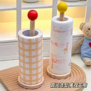 臺灣爆款💥廚房紙巾架 木質紙巾架 懶人 抹布 掛架 捲紙架 廚房用紙捲筒架廚房用紙捲筒架 捲紙巾架 加長立式捲紙收納架