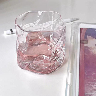 🚚臺灣出貨【店鋪熱銷】ins風簡約加厚旋轉扭扭玻璃杯日式高顏值家用餐廳威士忌酒杯水杯 CK韓物社
