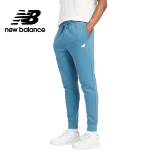 【New Balance】NB 刷毛休閒長褲 男性 天空藍 MP43904TEI